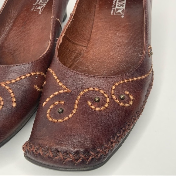 PIKOLINOS‎ brown leather shoes. - Picture 3 of 8